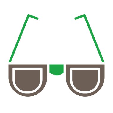 gözlük ikonu vektör illüstrasyonu