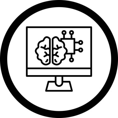 Vektör Beyin simgesi illüstrasyonu