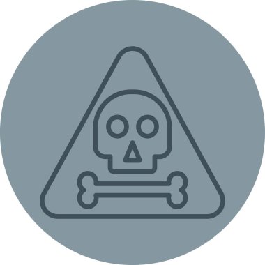 Kurukafa simgesi vektör illüstrasyonu