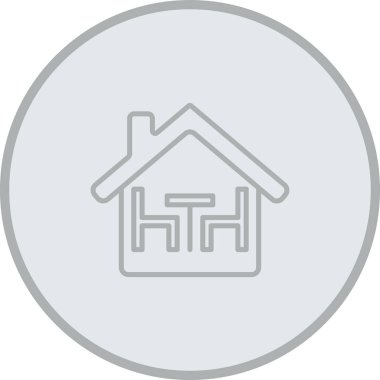 ev web simgesi, vektör illüstrasyonu