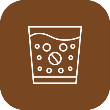 Bira cam ikonu vektör illüstrasyonu