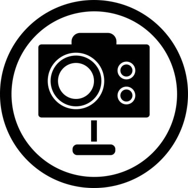 Kamera. Web simgesi basit illüstrasyon