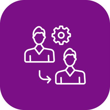 insanlar vektör simgeleri ayarlandı. Çizim biçimi düz bir dizayndır.