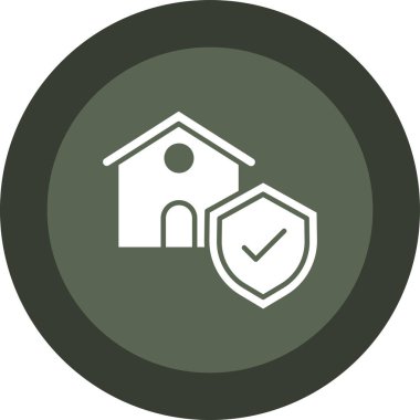 Modern ev simgesinin vektör illüstrasyonu