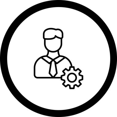 Bir adamın vektör illüstrasyonu