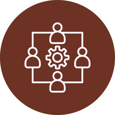 Düz biçimli insanların vektör simgesi, insanların konsepti