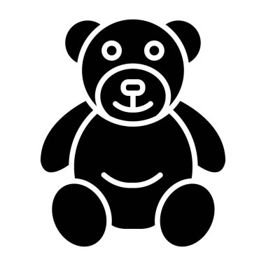 Oyuncak ayı ikonu vektör çizimi