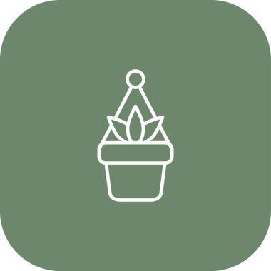 Bitki simgesinin vektör illüstrasyonu