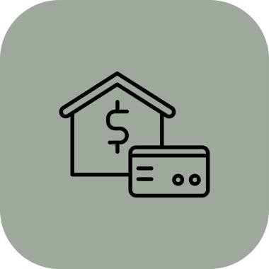 ev simgesi, vektör illüstrasyonu