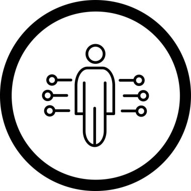 Modern bir simgenin vektör illüstrasyonu