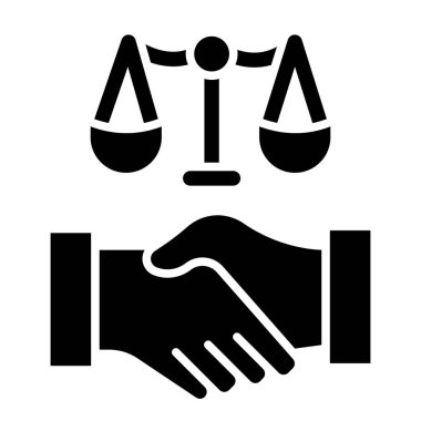 adalet simgesi vektör illüstrasyonu