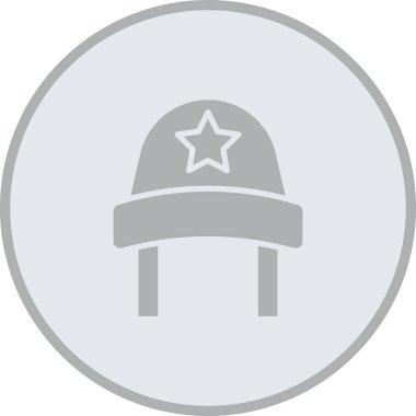 askeri şapka vektör illüstrasyonu