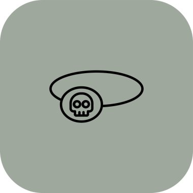 Modern b 'nin vektör illüstrasyonu simge kafatasından yoksun