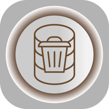 Çöp kutusu vektör illüstrasyonuName