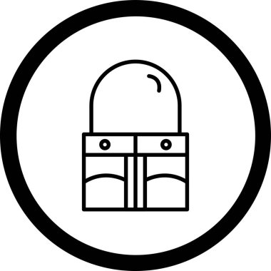 Bir çantanın vektör illüstrasyonu