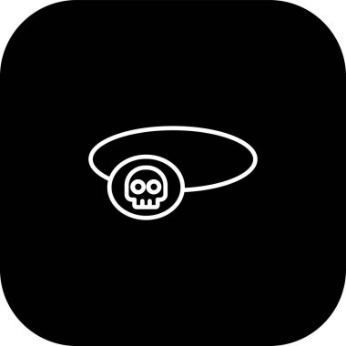 Modern b 'nin vektör illüstrasyonu simge kafatasından yoksun