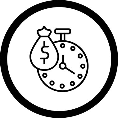 Para için. Web simgesi basit illüstrasyon