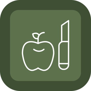 elma vektörü simgesi modern illüstrasyon