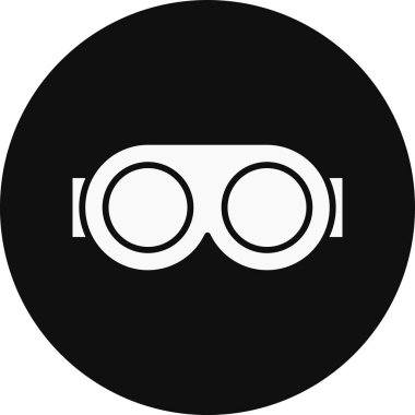 Siyah bir maskenin vektör simgesi