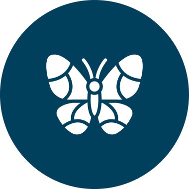 Kelebek simgesi vektör illüstrasyonu