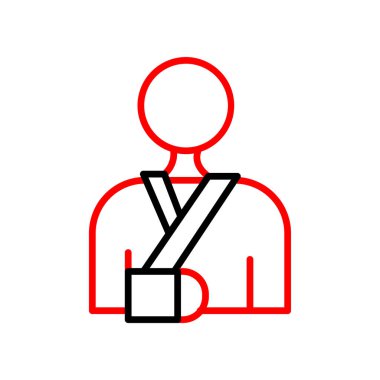 Kırmızı adamın vektör illüstrasyon tasarımı