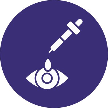 Göz simgesinin vektör illüstrasyonu