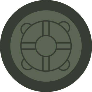 Pusulanın bir simgesinin vektör çizimi