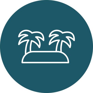 Plaj simge vektör çizim