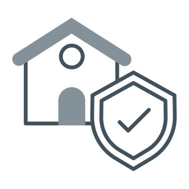 ev sigortası koruma simgesi ana hatları biçiminde