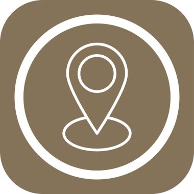 Harita işaretleyici konum simgesi, vektör illüstrasyonu