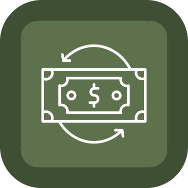 Dolar simgesi vektör illüstrasyonu