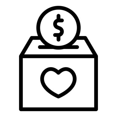 kutu para kutusu simgesi, özet biçimi