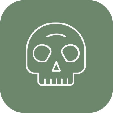 kafatası düz simgesi, cadılar bayramı, cadılar bayramı, kafatası