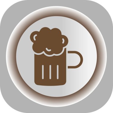 bira simgesi, basit vektör illüstrasyonu