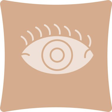 Moda stili izole edilmiş arkaplanda göz simgesi