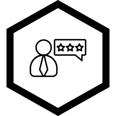 Kolayca değiştirebilen veya düzenleyebilen derecelendirme glifleri vektör simgesi