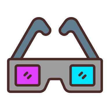 Sinema. Web simgesi basit illüstrasyon