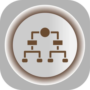 Devre kartı simgesi. Beyaz arka plan üzerinde Internet düğmesi