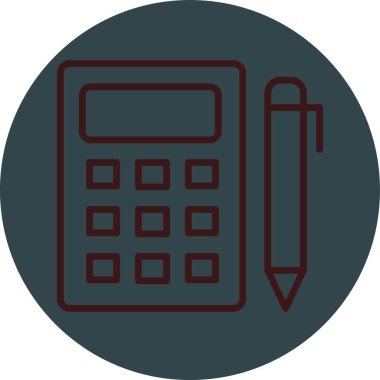 hesap makinesi simgesi, vektör illüstrasyon tasarımı