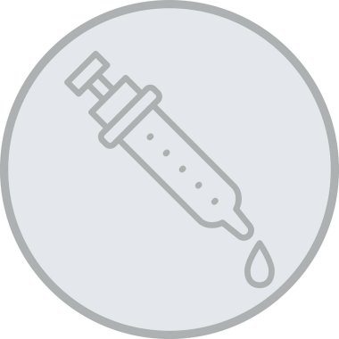 Şırınga ikonu. Beyaz arkaplanda izole edilmiş web tasarımı için şırınga vektör simgeleri