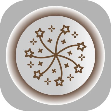 Benzersiz yıldız tasarımı vektör simgesi