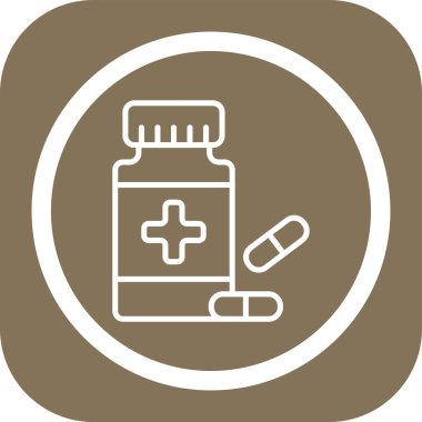 İlaç simgesinin vektör illüstrasyonu