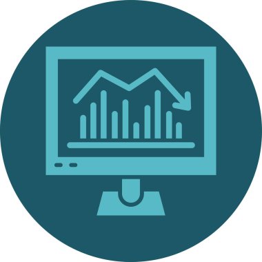 veri analiz simgesi vektör illüstrasyonu