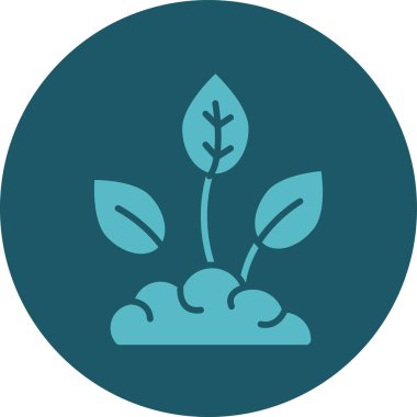 Bitki simgesinin vektör illüstrasyonu