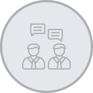 Sohbet simgesi vektör illüstrasyonu