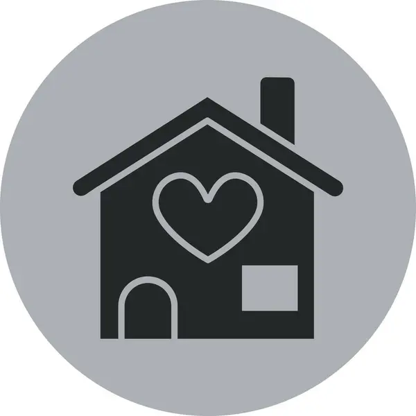 arkaplanda izole edilmiş minimum biçimdeki vektör ev illüstrasyonu.