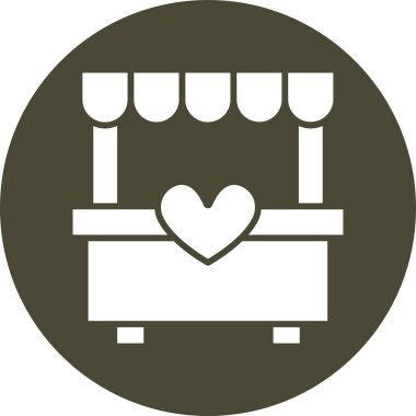 Yatağa. Web simgesi basit illüstrasyon