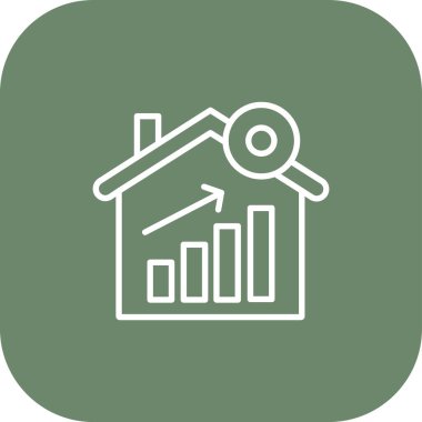 Dolar sembollü ev, vektör simgesi tasarımı