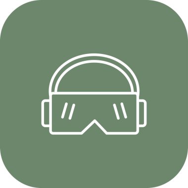 Modern simgenin vektör çizimi, kulaklıklar