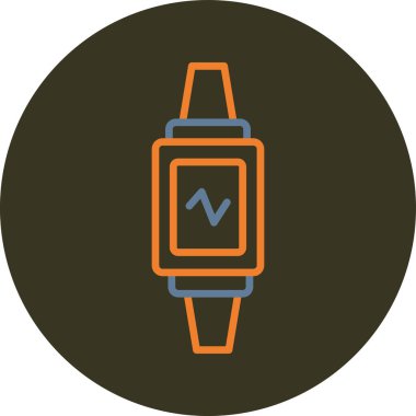 Fitness İzleme Ağı simgesi, vektör illüstrasyonu